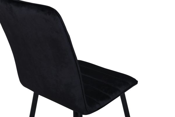 Imagine Windu Lyx Chair 2-pack - Negru / Catifea neagră