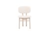 Imagine Fotoliul de dining Sia - Alb deschis / Boucle alb