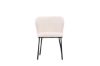 Imagine Setul de 2 scaune de dining Edina - Negru / Alb Boucle