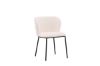 Imagine Setul de 2 scaune de dining Edina - Negru / Alb Boucle