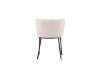 Imagine Setul de 2 scaune de dining Edina - Negru / Alb Boucle