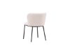 Imagine Setul de 2 scaune de dining Edina - Negru / Alb Boucle