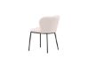 Imagine Setul de 2 scaune de dining Edina - Negru / Alb Boucle