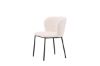 Imagine Setul de 2 scaune de dining Edina - Negru / Alb Boucle