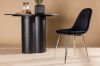 Imagine Set de 2 scaune de dining Polar - Catifea neagra / Crom