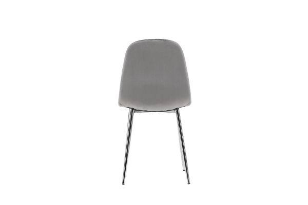 Imagine Eva Dining Chair 2-pack - Light grey / Light grey Velvet