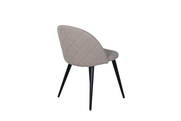 Scaun tapitat bej inchis/negru Velvet