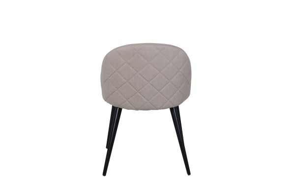 Scaun tapitat bej inchis/negru Velvet