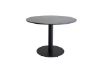 Imagine Masa de dining Estelle rotunda 106cm marmură gri / picioare negre