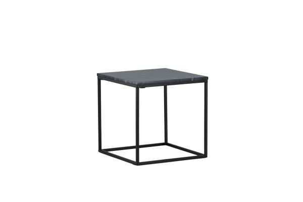 Imagine Va rog să traduceți complet Estelle Side Table Grey Marble / Matt Black