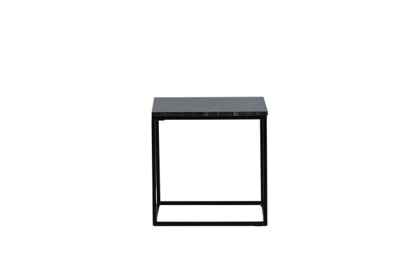 Imagine Va rog să traduceți complet Estelle Side Table Grey Marble / Matt Black