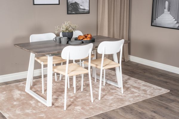 Imagine Set de 2 scaune de dining Polly - alb / natur Substituit de 29934-709