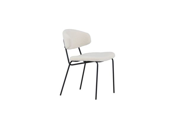 Imagine Chico Dining Chair 2-pack - Black / White Boucle