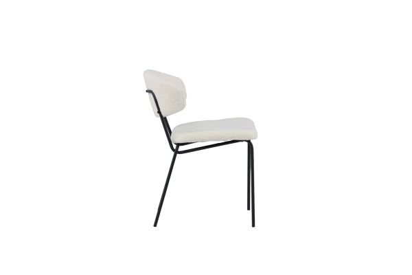 Imagine Chico Dining Chair 2-pack - Black / White Boucle