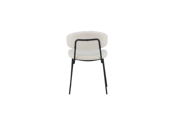 Imagine Chico Dining Chair 2-pack - Black / White Boucle