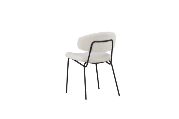 Imagine Chico Dining Chair 2-pack - Black / White Boucle