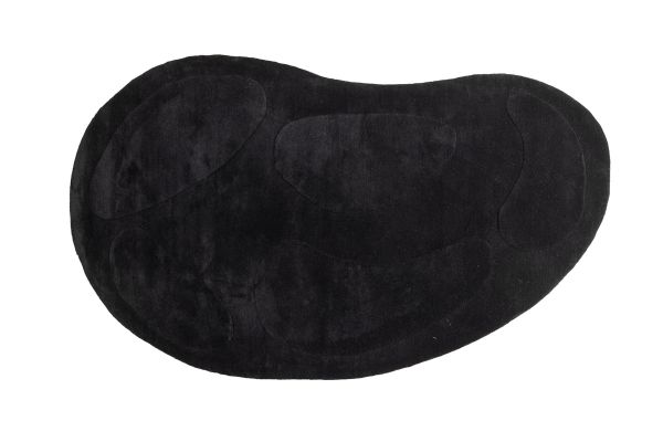 Imagine Enard Wool Blend w Cloth backing - 290*175-  -Oval -Black