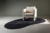 Imagine Enard Wool Blend w Cloth backing - 290*175-  -Oval -Black