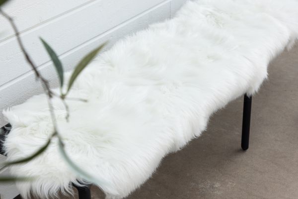 Imagine Katy Polyester Fake Fur - 180*55 - Plapă - Alb