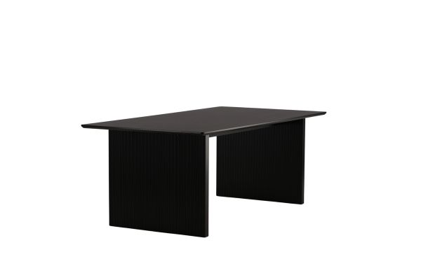 Imagine Masa de dining Vail - Negru / MDF Negru Fumat