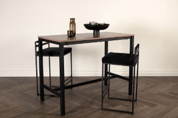 Imagine Va rugam sa traduceti complet Camden Bar Table - Walnut / Walnut MDF