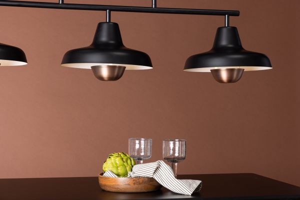 Imagine Vă rugăm să traduceți Stöten Pendant Lamp - Matte Black / Metal, Copper finish