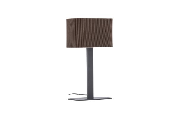 Imagine Lampa de masă Idre - Metal Negru / Material Textil Mocca