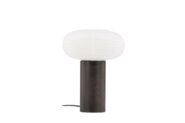 Imagine Vă rugăm să traduceți complet Lampa de masă Hovfjället de 25 cm - Furnir de stejar / Hârtie de orez