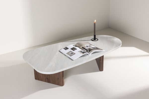 Imagine Grönvik Sofa Table 130x65 cm - Mocca / Concretelook /