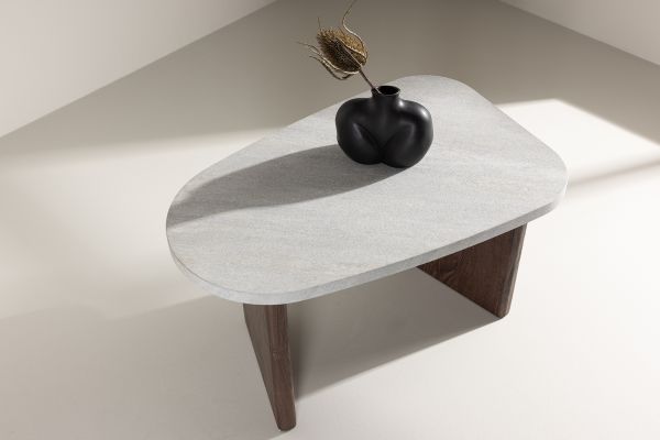 Imagine Grönvik Side Table 70x45 cm - Mocca / Concretelook /