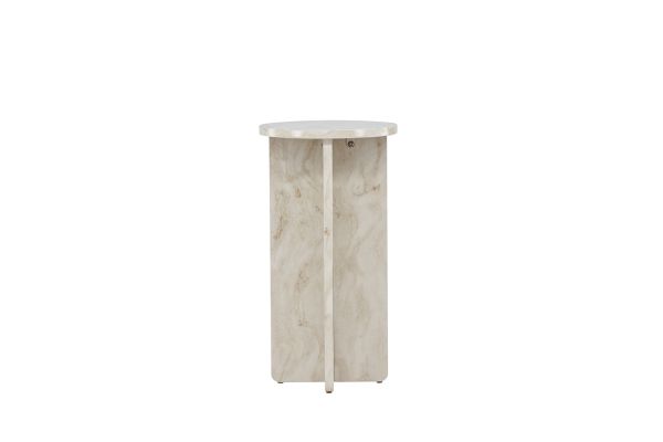 Imagine Ålesund Side table φ40 - Marble look /