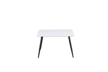 Masa de dining 80x60 alb/negru Polar XXS