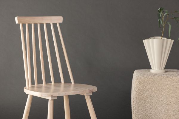 Imagine Lönneberga Dining Chair 2-pack - Whitewash / Whitewash Solid Rubber Wood