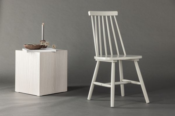 Imagine Lönneberga Dining Chair 2-pack - Light Grey / Light Grey Solid Rubber Wood