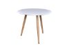 Masa dining rotunda 90 cm alb/natur Polar