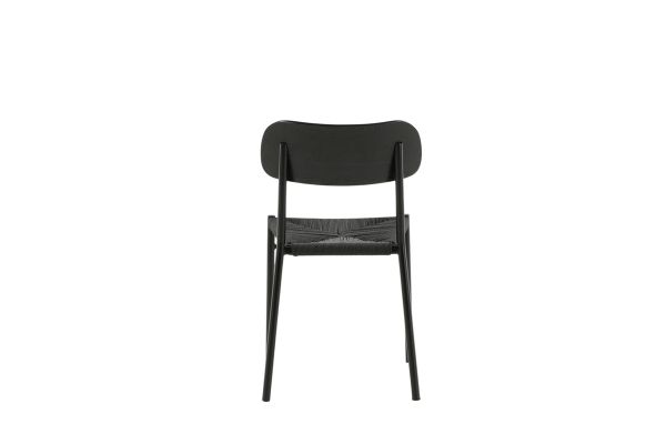 Imagine Scaun de dining Polly 2 bucăți - Negru / Negru