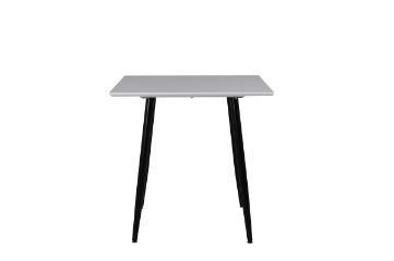 Imagine Masa de dining Polar 80*80cm - alb / picioare negre