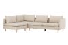 Imagine Colțar Sofa Zero - Aspect de lemn / material textil bej