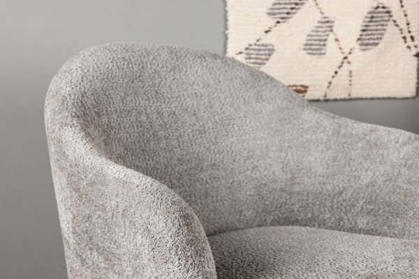 Imagine Vă rugăm să traduceți complet Catania Single Sofa - Gri / Gri deschis Boucle