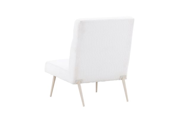 Imagine Vă rugăm să traduceți complet Bloom Single Sofa - Whitewash / White Teddy