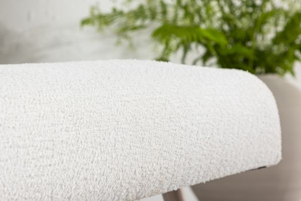 Imagine Vă rugăm să traduceți complet Bloom Single Sofa - Whitewash / White Teddy