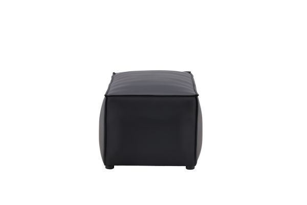 Imagine Palermo Pouf - Negru mat / Negru PU