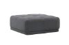 Imagine Turin Pouf - Dark grey / Dark grey Fabric