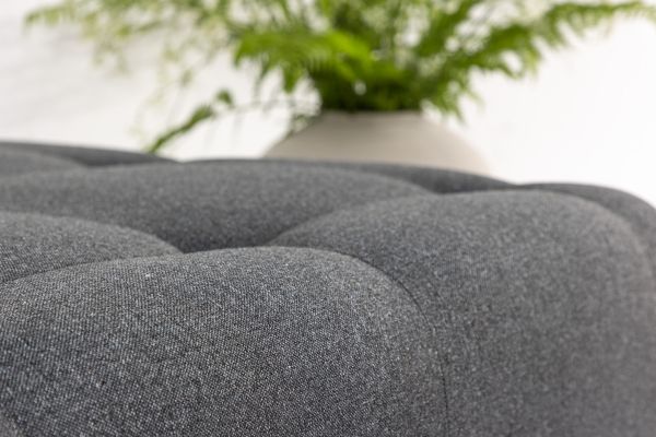 Imagine Turin Pouf - Dark grey / Dark grey Fabric