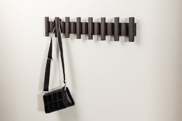 Imagine Nimes Wall Hat Rack 75x3,5x13cm - Black/Mocca /  MDF