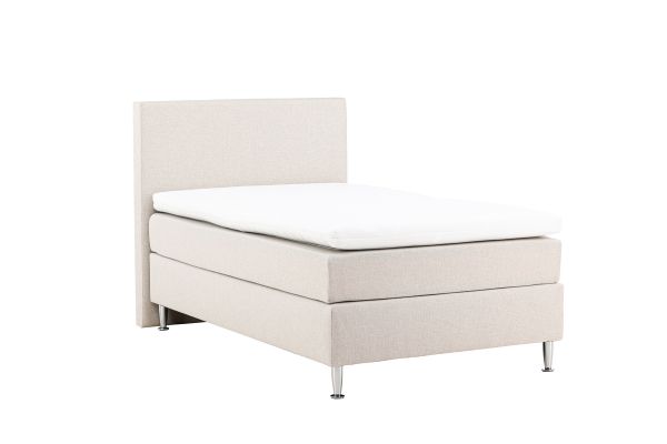 Imagine Toledo Bed 120*200 - Matte Silver / Beige Fabric Lino 02