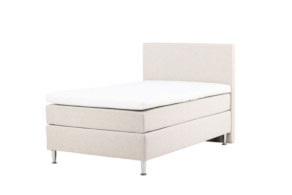 Imagine Toledo Bed 120*200 - Matte Silver / Beige Fabric Lino 02