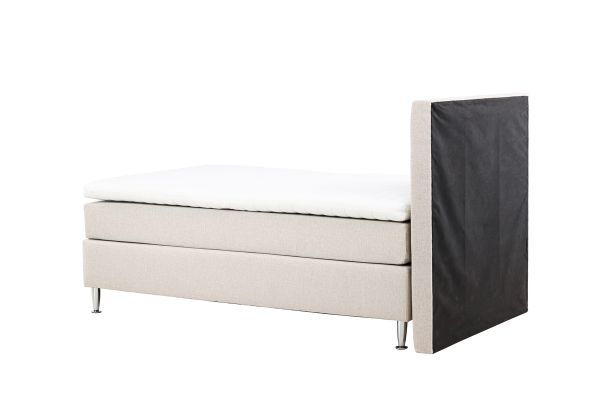 Imagine Toledo Bed 120*200 - Matte Silver / Beige Fabric Lino 02