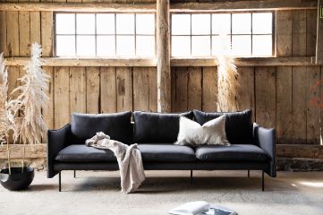 Imagine Brunskär Sofa - Matte black / Black Microfiber