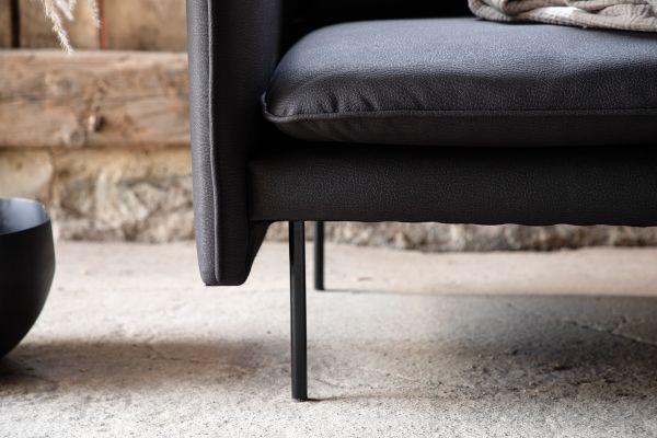 Imagine Brunskär Sofa - Matte black / Black Microfiber